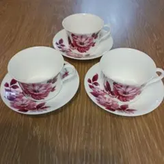 Noritake ボーンチャイナ ティーカップ 3個セット