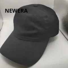 ◆845 NEWERA　プレーンキャップ　ブラック　アジャスタ