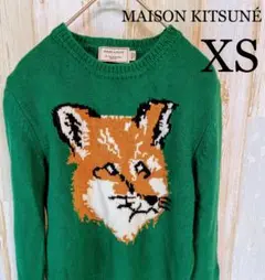 maison kitsune メゾンキツネ FOX HEAD ロゴニット