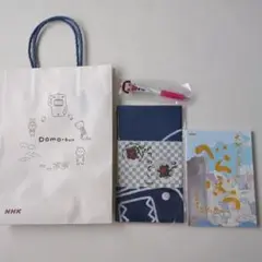 NHK　Domo-kun 手ぬぐい　チコちゃんボールペン　紙袋　セット