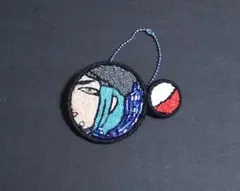 刺繍デザイン ブローチ フェルト