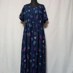 新品 watashino ボタニカル柄 半袖 ワンピース 花柄