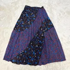 【極美品】ニコアンド MODENORMCORE エスカルゴマキシフラワースカート
