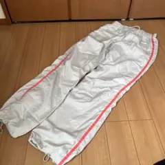 運動用シャカシャカパンツ シルバー ストライプ