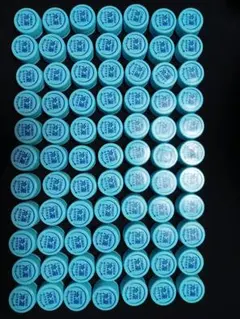 ペットボトルキャップ　水色　 ７７個　②
