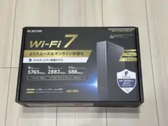 ELECOM Wi-Fi 7 5765+2882+688Mbps セキュリティ搭