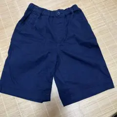 ユニクロ　ハーフパンツ　ネイビー　140