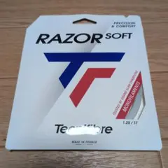 【ホワイト】Tecnifibre Razor Soft 1.25mm ガット①