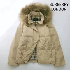 BURBERRY LONDON ラクーンファー付き ダウンジャケット