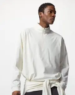UNIQLO ドライEXUVカットハーフジップTシャツXL