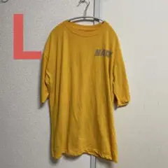 実物　アメリカ海軍 US NAVY トレーニングTシャツ Lサイズ　イエロー