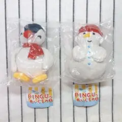 ピングー ぬいぐるみ 2 ピンガ　雪だるま