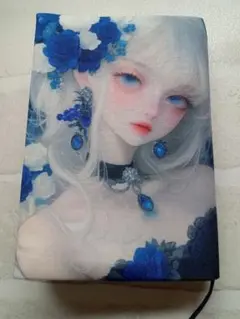 ブックカバー　ミステリアスブルー