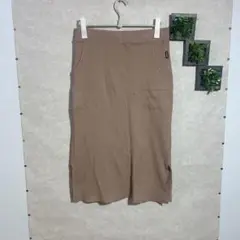 kitson LA(3L)カジュアルタイトスカート　ウエストゴム　サイドスリット