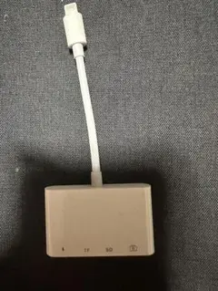 Lightning TF/SDカードリーダー USBアダプター