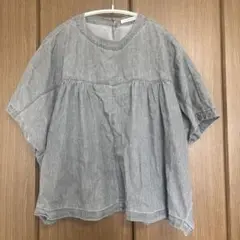 ブラックデニム　トップス