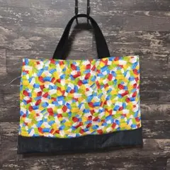 NO264 レッスンバック レゴ柄