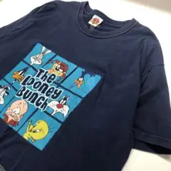 フルーツオブザルーム ルーニートューンズ 半袖Tシャツ ネイビー L