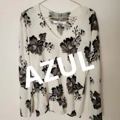 AZUL 花柄 長袖セーター Lサイズ アズールバイマウジー