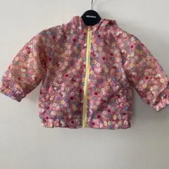 サンリオ キティちゃん パーカー アウター 上着 フリース ピンク【80】美品
