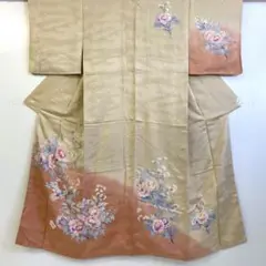 【着】13938s 着物 付下げ 花文様
