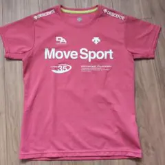 DESCENTE Move Sport メッシュトップス ピンク