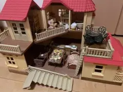 シルバニアファミリー あかりの灯る大きなお家 テラスのすてきなお家