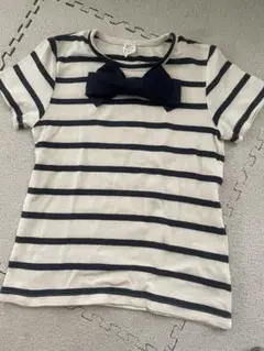 ストライプリボンTシャツ 120 devlrok