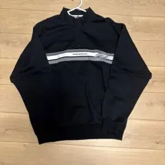 PARADISO ブラック ジップアップ セーター LL