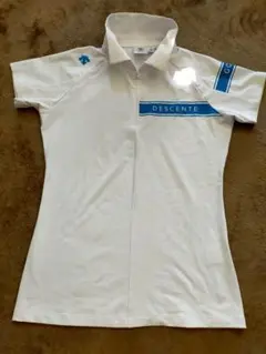 極美品/USED　DESCENTE レディースポロシャツ ホワイト