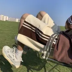 【数量限定】メンズ　ハーフパンツ 韓国　ストリート　ロゴ　モード