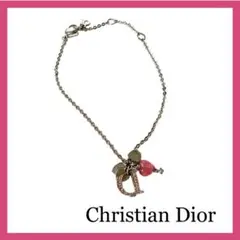 ❤️ChristianDior❤️ディオール ブレスレット シルバー ハート ピンク