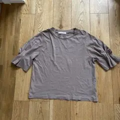OPAQUE フリルボリューム袖 プルオーバー シャツ　カットソー