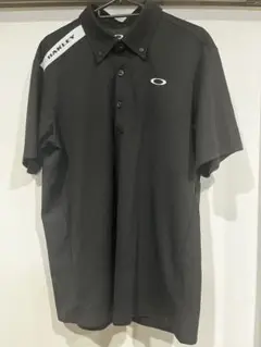 オークリー ポロシャツ　メンズ　ゴルフ　ブラック　黒　XL