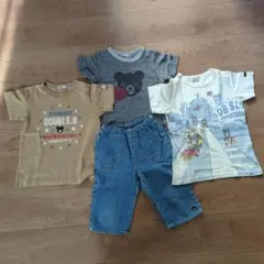 DOUBLE.B Tシャツ3枚、パンツ1枚セット 120cm