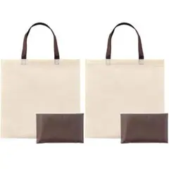 ベーシック エコ トート ポーチ 付き 2set