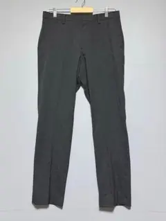 ユニクロ　極美品　ポリエステル69% レーヨン29% ダークグレー スラックス