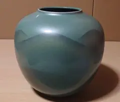 九谷焼 花瓶 双鶴 花器 香祥造 骨董品 Amazon.co.jp: 品 九谷焼 丸花瓶 在銘 香祥作 双鶴連山 元箱