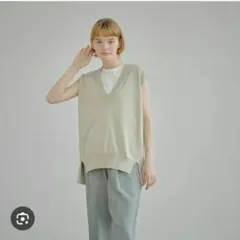 【美品】URBAN RESEARCH 21SS ペーパーノースリーブサマーニット