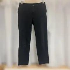 無印良品　黒　ストレッチストレートパンツ