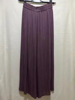 UNIQLO ユニクロシフォンプリーツスカートパンツXS パープル