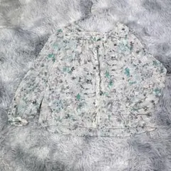 pour la frime シアーシャツ　ブラウス　花柄　レディース　薄手