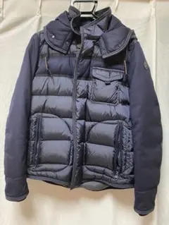 MONCLER ネイビー リブ編みマフラーRN 116347 MONCLER ネイビー リブ編みマフラーRN 116347 - メルカリ