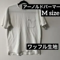 アーノルドパーマー ホワイトポケットワンポイント半袖白メンズTシャツ M