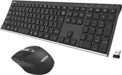 Arteck 2.4G無線ワイヤレス キーボード マウス セット