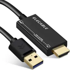 USB 3.0 - HDMI 外部ビデオアダプター　解像度1080p 1.8m