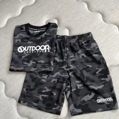 OUTDOOR PRODUCTS 迷彩 Tシャツ ショートパンツ セット140