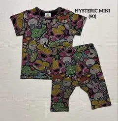 【ヒステリックミニ】　カラフル　キャラクター柄　セットアップ　(90センチ)