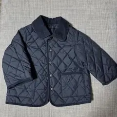 美品♡パフテックキルトジャケット♡ユニクロベビー♡ネイビー