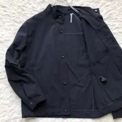 【現行 2022 L】ランバンコレクション　ブルゾン　紺　ストレッチ　洗える